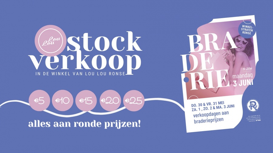 Lou Lou Ronse stockverkoop