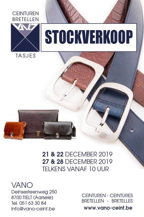 Stockverkoop Vano ceinturen /  bretellen /  tasjes