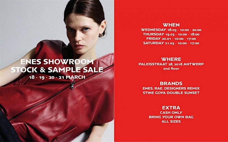 Enes Showroom stock- en sample sale
