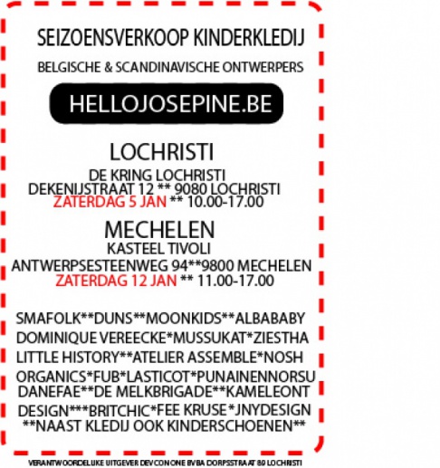 Grote seizoensverkoop Belgische & Scandinavische kindermerken (Mechelen)