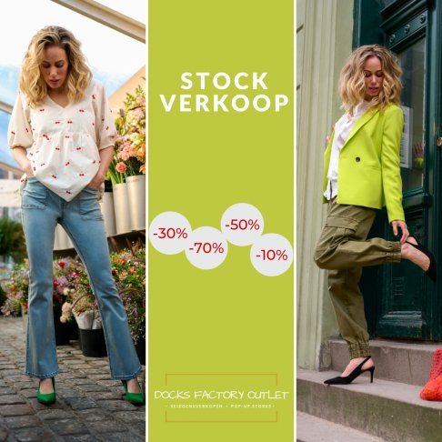 Docks Outlet: 5-daagse stockverkoop dameskleding met kortingen tot -70% - 3