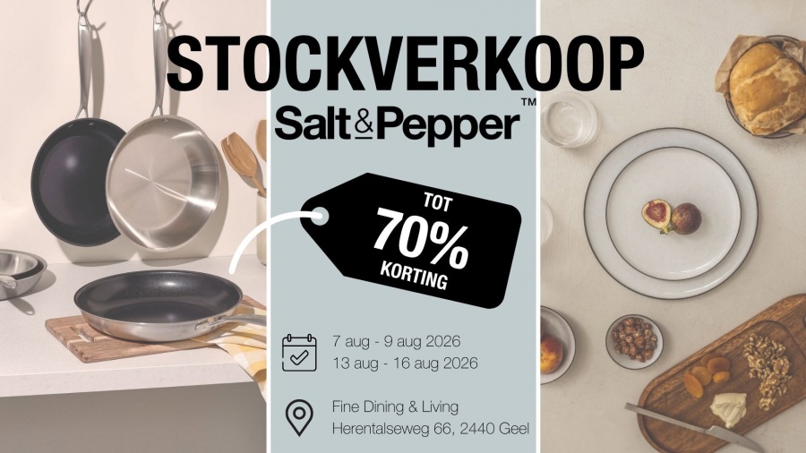 Stockverkoop Salt&Pepper