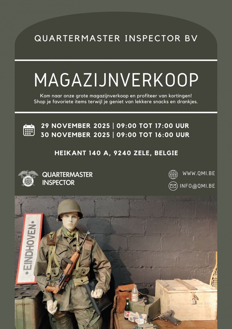 Quartermaster Inspector magazijnverkoop