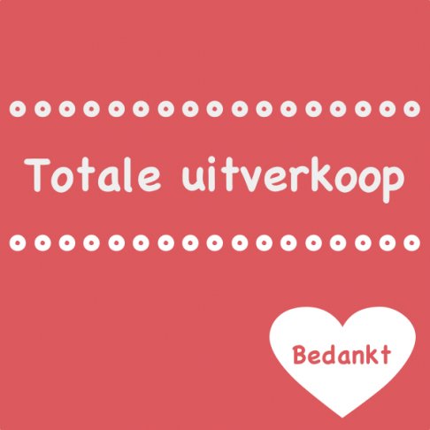 Totale uitverkoop Stoffen Liesellove