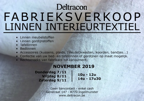 Fabrieksverkoop Linnen Interieurtextiel (November 2019) - 1