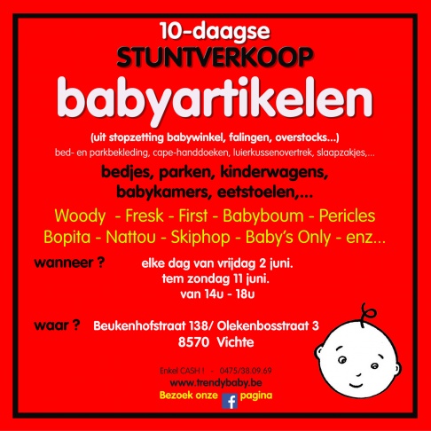 10 daagse stuntverkoop van babyartikelen