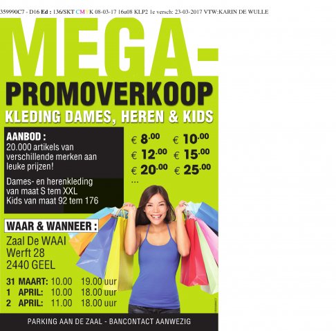 Mega promoverkoop kleding dames, heren & kids