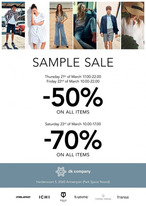 DK Company Sample Sale Spring Summer 2019