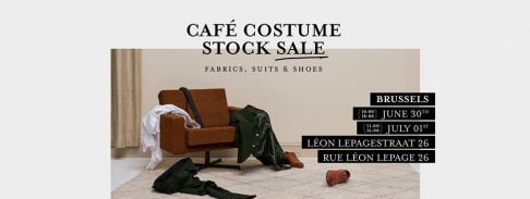 Café Costume Stock + Sample Sale Brussels