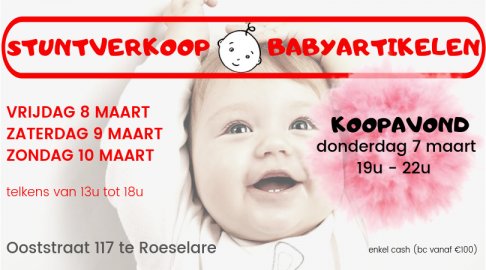 Stuntverkoop Babyartikelen