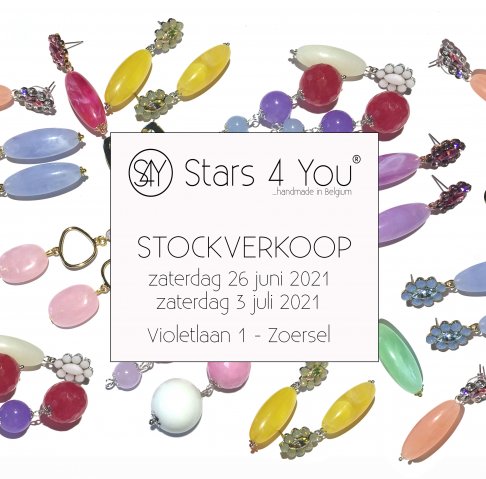 Stockverkoop oorbellen Stars 4 You