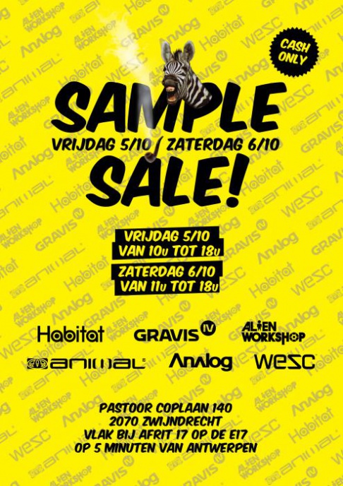 Sample Sale Gravis, WeSC, Analog, 