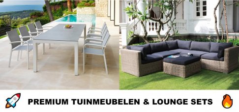 Mega Soldenverkoop Premium Tuinmeubelen - lounge sets met spectaculaire kortingen tot -70% op de winkelprijzen - OP=OP! - 2