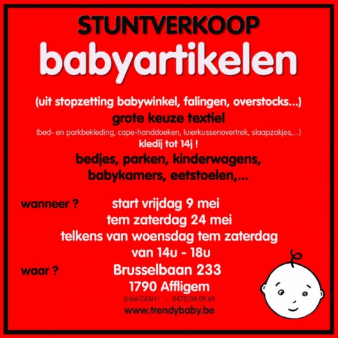 stuntverkoop babyartikelen