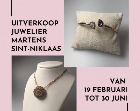 GANNULEERD -- Uitverkoop juwelier Martens Sint-Niklaas