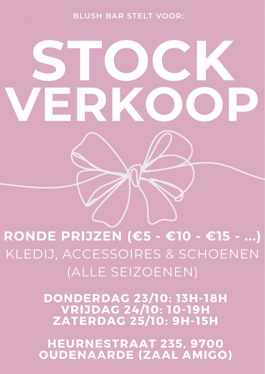 Blush Bar stockverkoop
