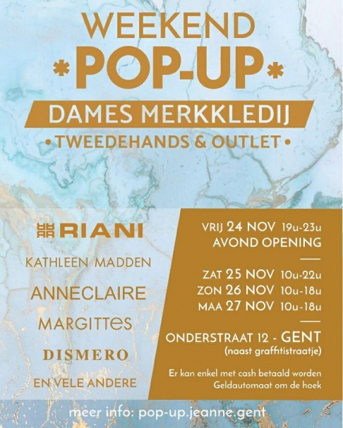 *Weekend Pop-Up* Jeanne Gent