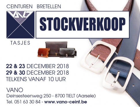 Stockverkoop tasjes, ceinturen, bretellen