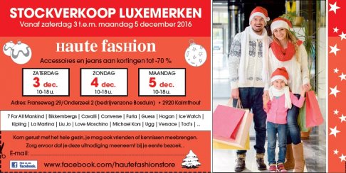 stockverkoop luxemerken jeans & accessoires