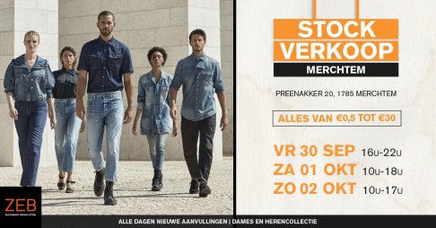 Stockverkoop Zeb Fashion Merchtem