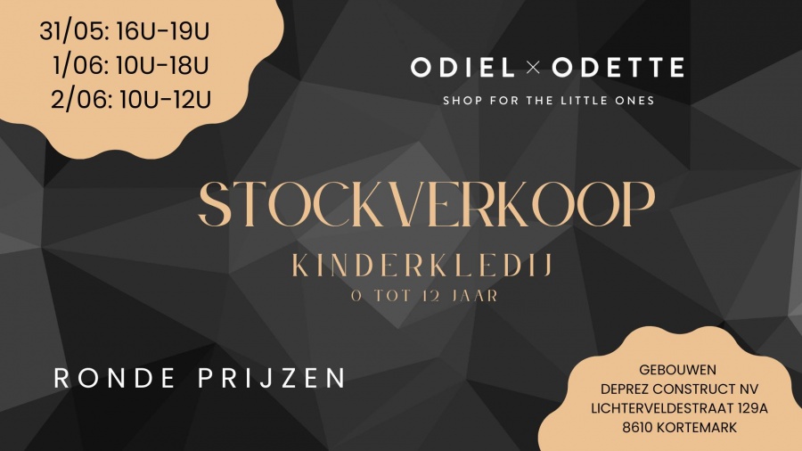 Odiel en Odette stockverkoop kinderkledij