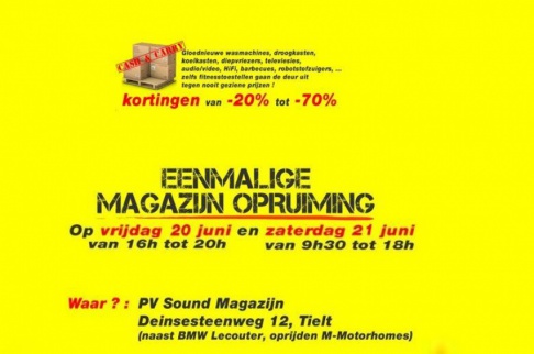 Eenmalige magazijnverkoop electro - 2