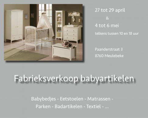 Fabrieksverkoop babyartikelen