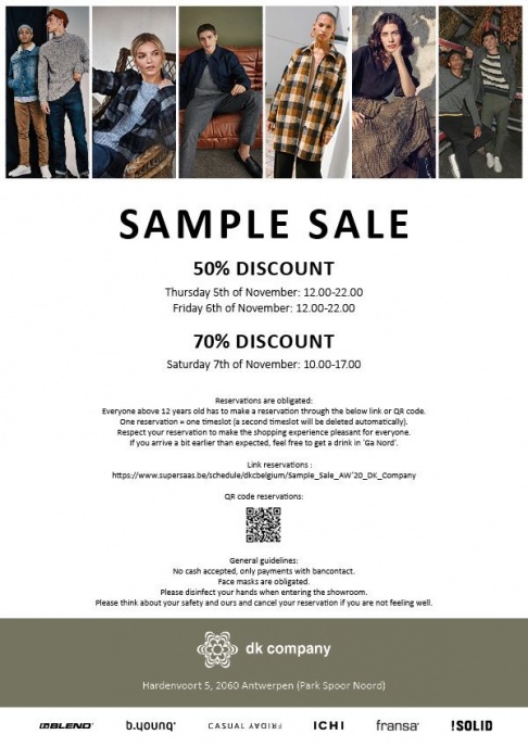 GEANNULEERD -- DKC sample sale herfst/winter 20