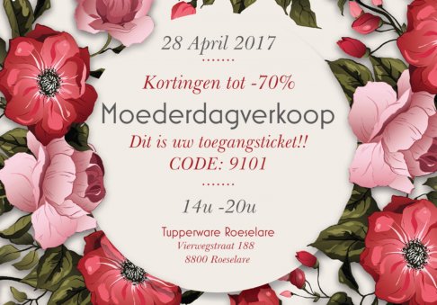 Tupperware Moederdagverkoop