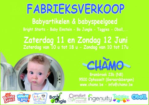 Jaarlijkse fabrieksverkoop Chamo (babyartikelen)