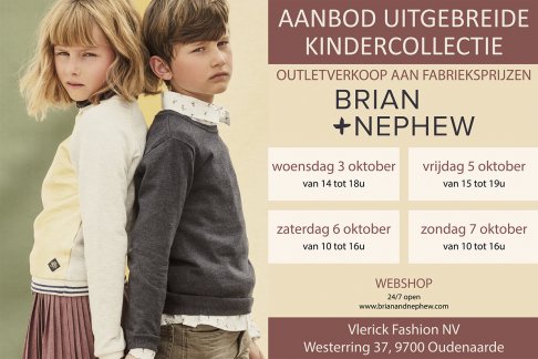 Speciale Outletverkoop aan fabrieksprijzen ! Vlerick Fashion