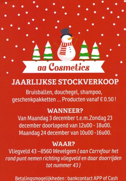 Stockverkoop Aphrodite Amphora Cosmetics