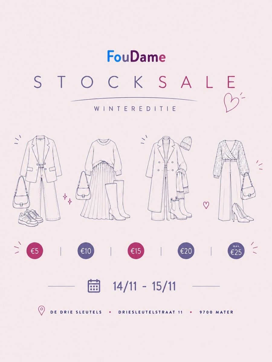 FouDame Stocksale bij OC De Drie Sleutels