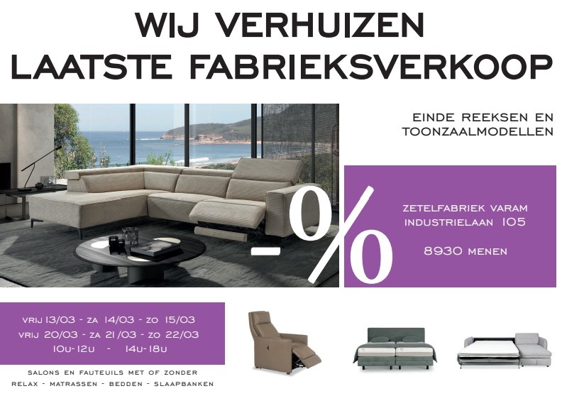 Varam zetelfabriek fabrieksverkoop