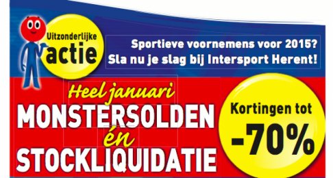 Intersport Herent Monstersolden en Stockliquidatie 