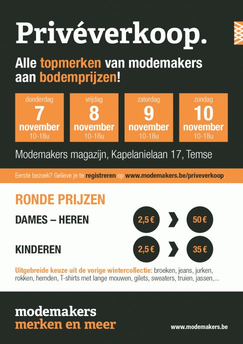 Privéverkoop modemakers