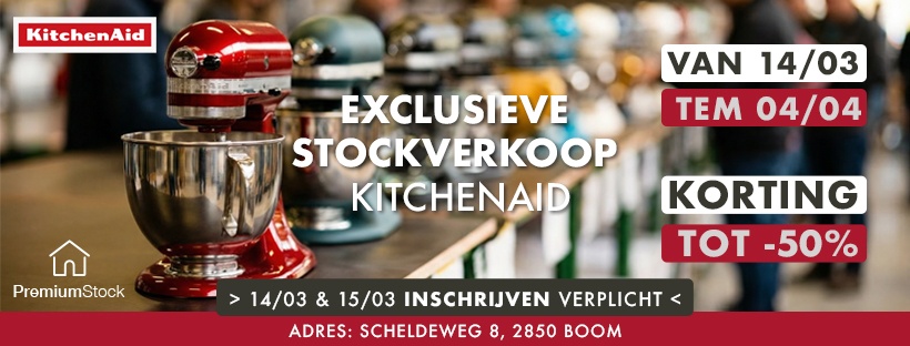 KitchenAid stockverkoop MRT2026