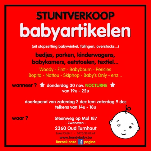 stuntverkoop Babyartikelen