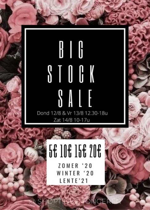 Stocksale Shoptique Tongeren