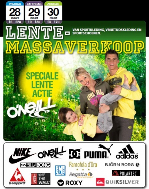 Lente massaverkoop