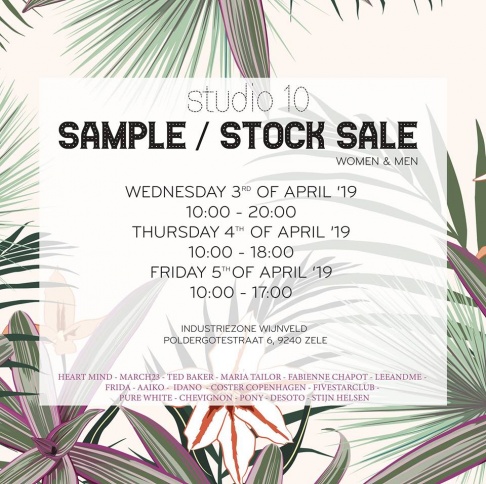 Studio10 sample en stocksale