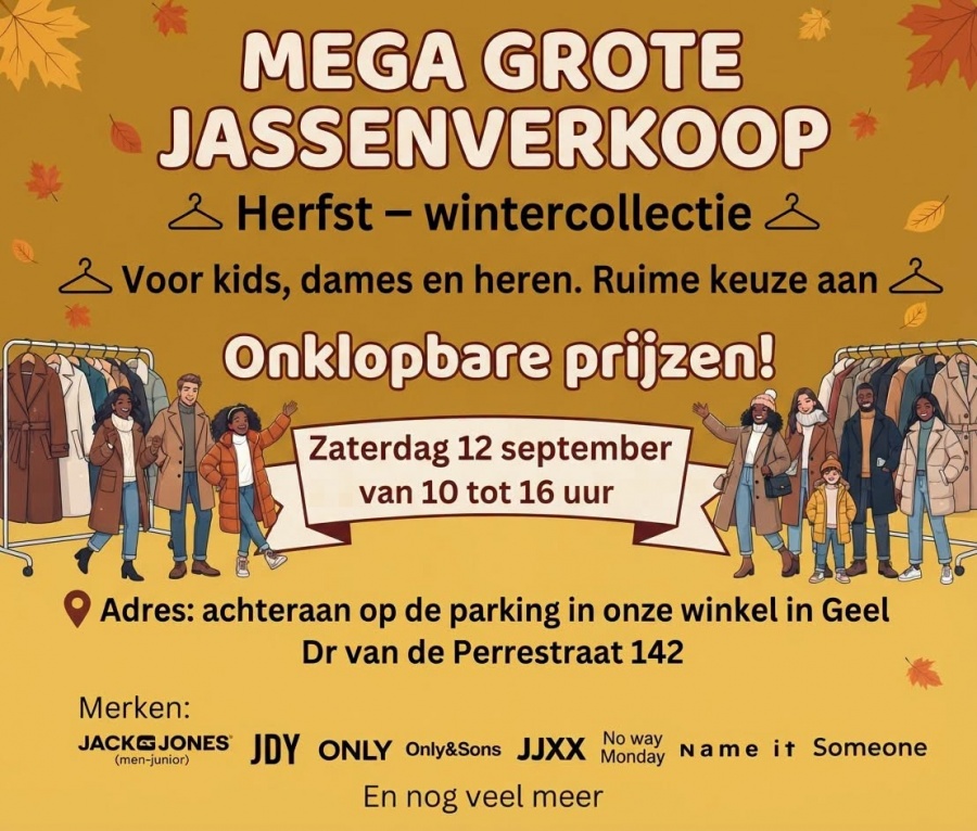 Bo nieuw en tweedehands MEGAGROTE JASSENVERKOOP! Kids, dames & heren