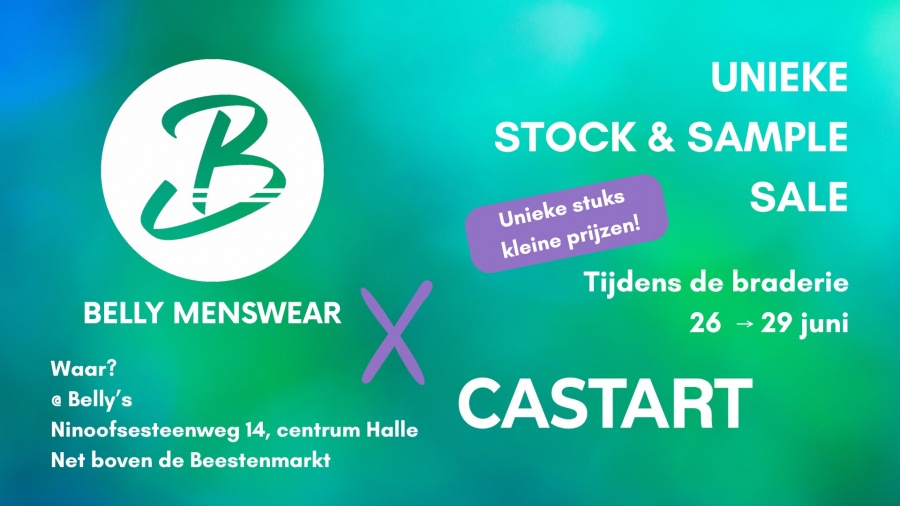 Sample sale Castart x Belly Menswear