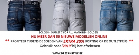 7 FOR ALL MANKIND SOLDEN VANAF 3 JANUARI OP WWW.DRESSINSTYLE.BE