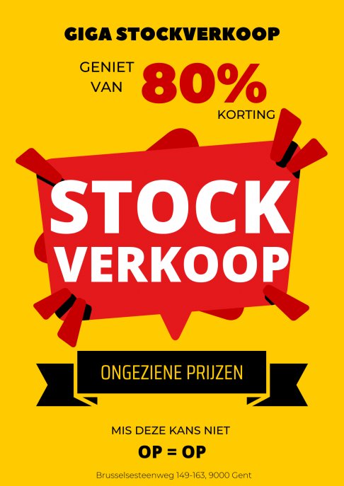 Loods 3 stockverkoop Gent