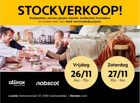 Stockverkoop Allinox & Nobscot (GEANNULEERD)