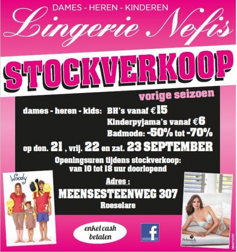 Lingerie Nefis Stockverkoop