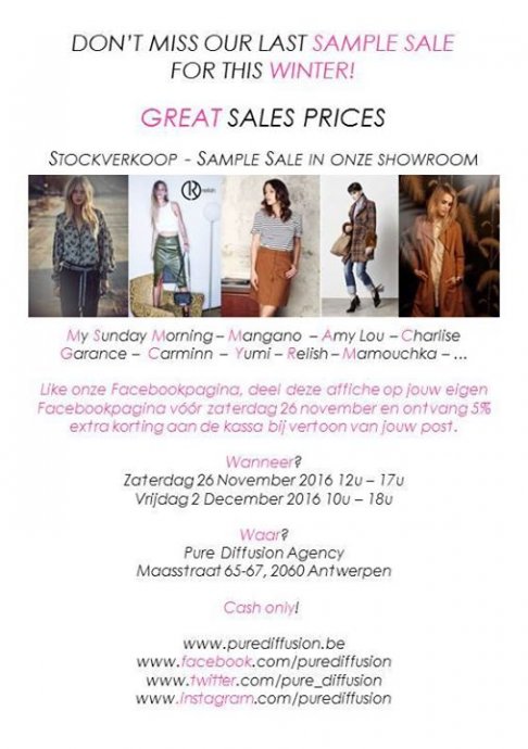 Great Prices -  Stockverkoop - Sample Sale