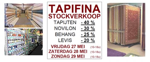 Tapifina Stockverkoop