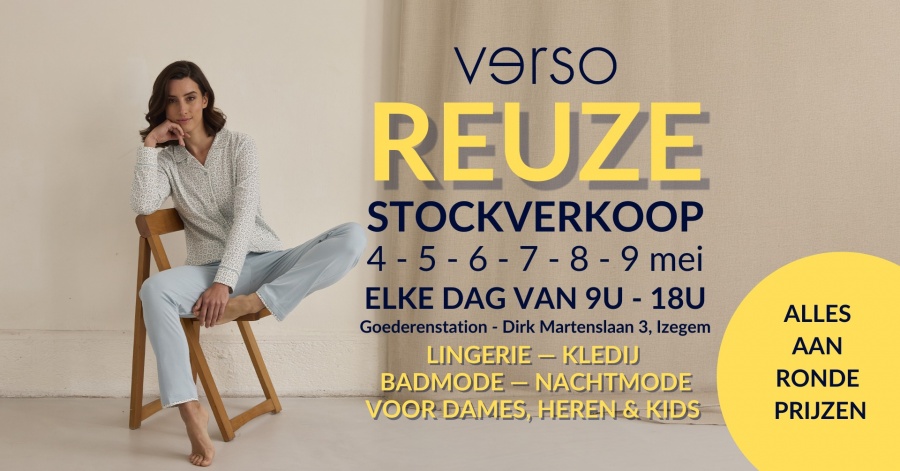 Reuze stockverkoop Verso